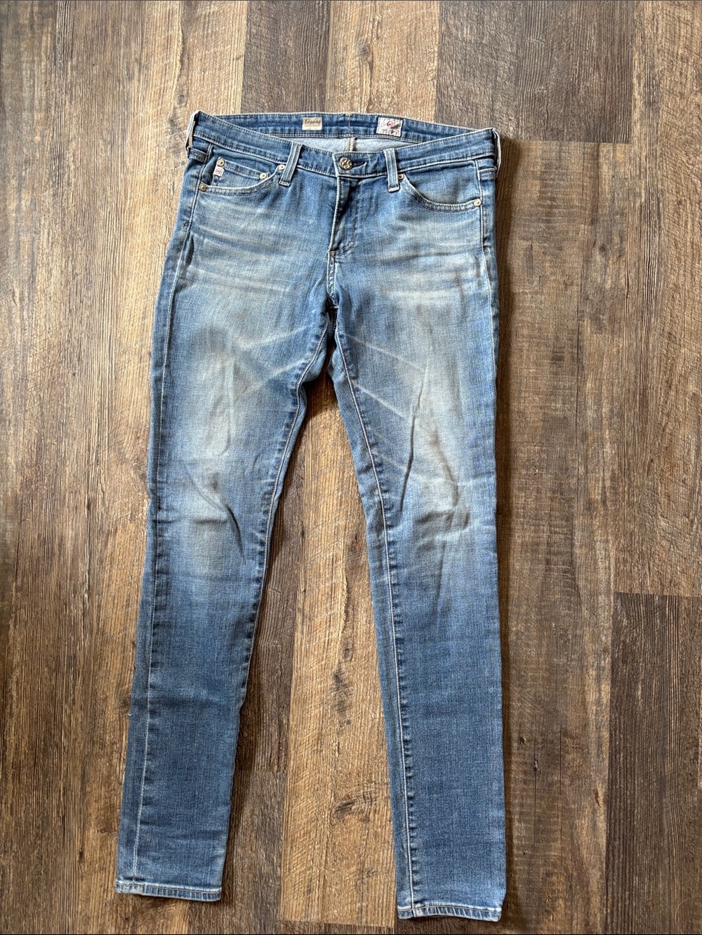 AG Adriano Goldschmied Light Blue Skinny Jeans Legging size 28